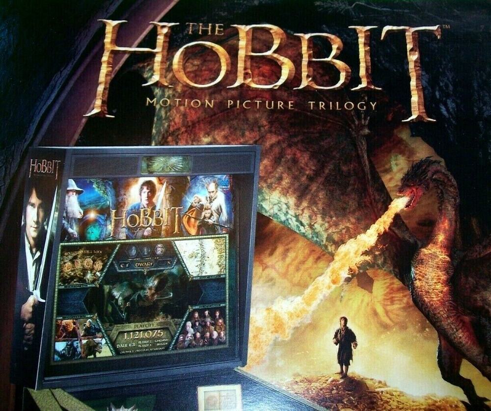 The Hobbit Smaug Special Gold Edition Pinball Flyer Original Promo 8.5" x 11"